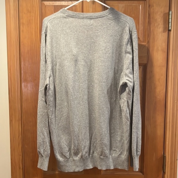 L.LBEAN mens vneck cotton/ cashmere blend size xlarge. - Picture 4 of 7